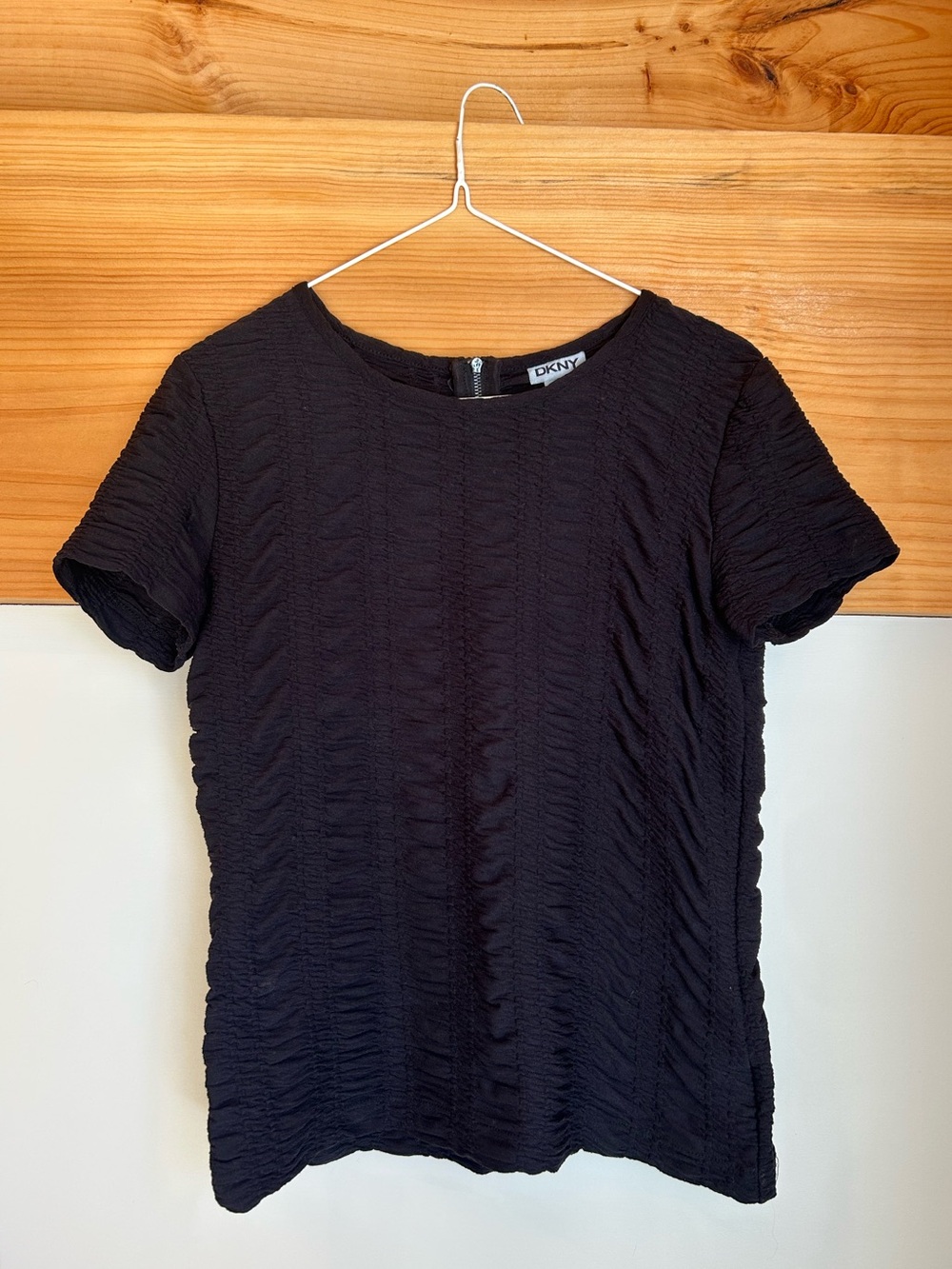Women’s Ruched Black DKNY Top